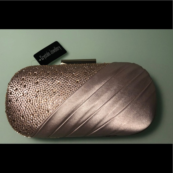 Champagne/Pink Crystal Clutch - Picture 3 of 13
